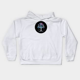 Neon Tranquility Nature Top Kids Hoodie